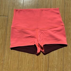 Peach/purple reversible Lululemon Shorts